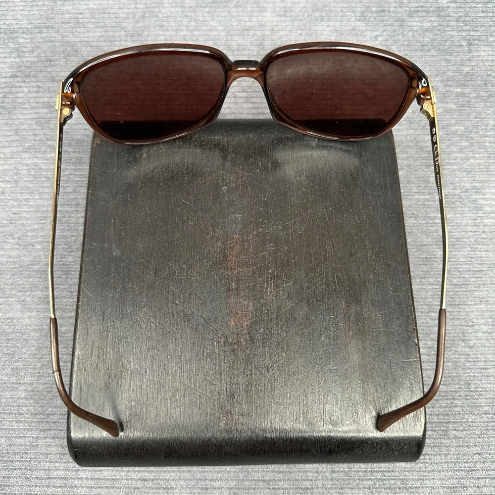 Christian Dior Monsieur Vintage Sunglasses 2337 Amber Tortoise Gold Austria 58mm